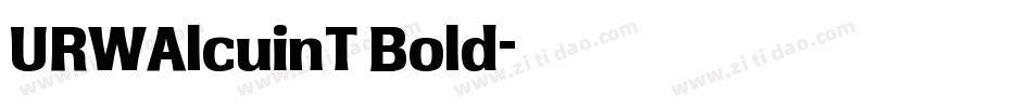 URWAlcuinT Bold字体转换